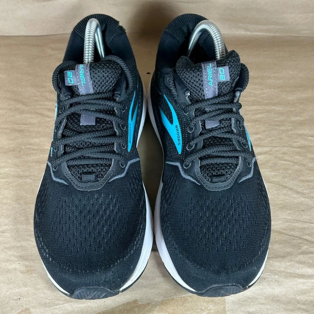 Brooks Ariel 20 Running Shoes Womens 9.5 Black Solid Motion Control Sneakers